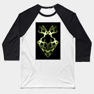 Smoke Art Abstract design ant head (yellow) Baseball T-Shirt